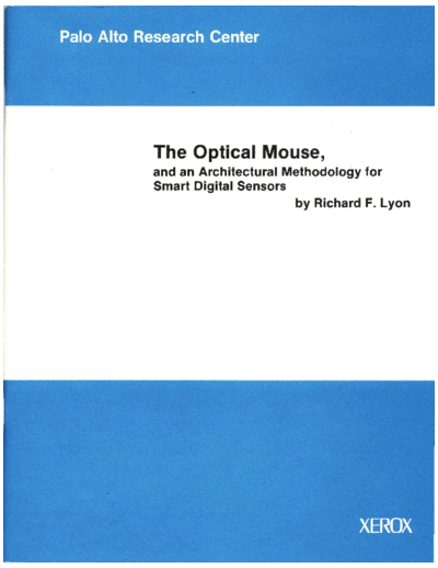 xerox VLSI-81-1 The Optical Mouse  xerox parc techReports VLSI-81-1_The_Optical_Mouse.pdf