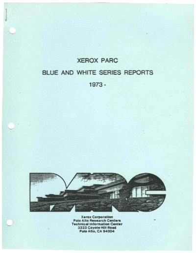 xerox Xerox PARC Blue and White Series Reports 1973- May90  xerox parc techReports Xerox_PARC_Blue_and_White_Series_Reports_1973-_May90.pdf