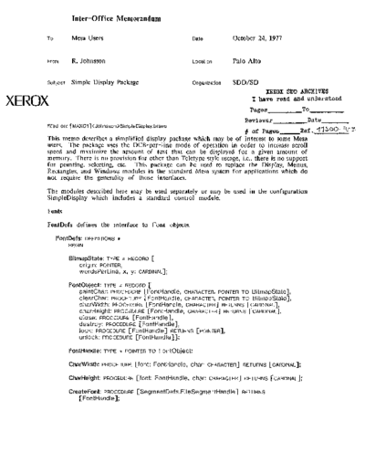 xerox 19771024 Simple Display Package  xerox sdd memos_1977 19771024_Simple_Display_Package.pdf