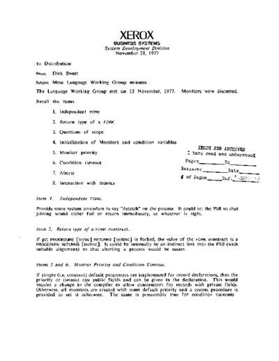 xerox 19771121 Mesa Language Working Group Minutes  xerox sdd memos_1977 19771121_Mesa_Language_Working_Group_Minutes.pdf