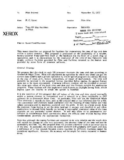 xerox 19771123 Time Of Day Facilities In Pilot  xerox sdd memos_1977 19771123_Time_Of_Day_Facilities_In_Pilot.pdf