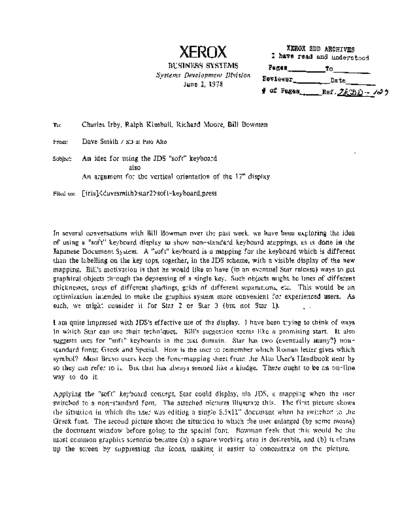 xerox 19780602 An Idea For Using The JDS Soft Keyboard  xerox sdd memos_1978 19780602_An_Idea_For_Using_The_JDS_Soft_Keyboard.pdf