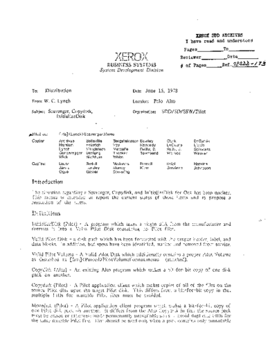 xerox 19780615 Scavenger Copydisk InitializeDisk  xerox sdd memos_1978 19780615_Scavenger_Copydisk_InitializeDisk.pdf