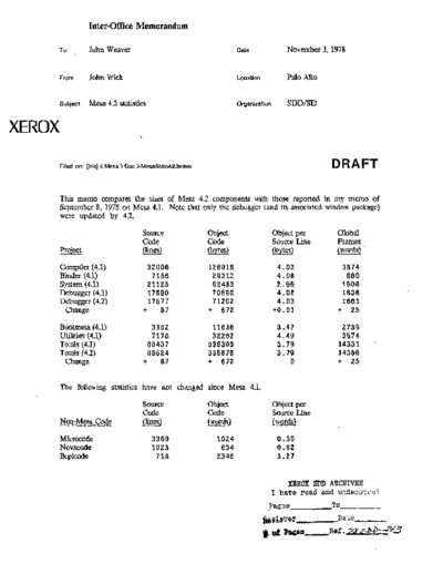 xerox 19781103 Mesa 4.2 Statistics  xerox sdd memos_1978 19781103_Mesa_4.2_Statistics.pdf