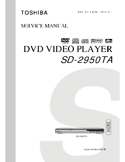 TOSHIBA TAOSC-20031029-1  TOSHIBA DVD SD-2950 SD2950 s.m TAOSC-20031029-1.pdf