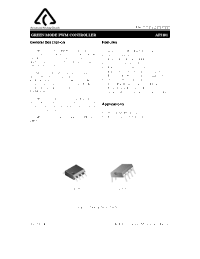 AP3101 datasheet  . Electronic Components Datasheets Various AP3101 datasheet.pdf