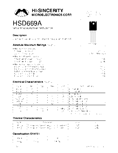 HSD669A   . Electronic Components Datasheets Various HSD669A HSD669A.pdf