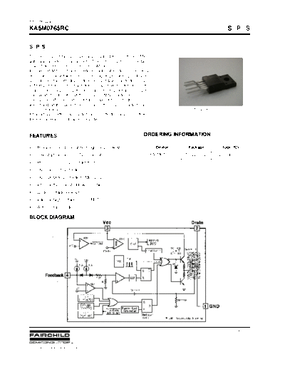 KA5M0765RC datasheet  . Electronic Components Datasheets Various KA5M0765RC datasheet.pdf