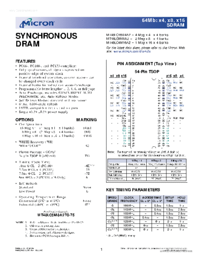 RAM 48LC8M8A2  . Electronic Components Datasheets Various RAM 48LC8M8A2.pdf