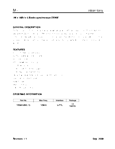 RAM TBS6416B4E  . Electronic Components Datasheets Various RAM TBS6416B4E.pdf