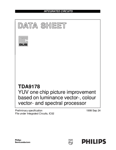 TDA9178 TDA9178 datasheet  . Electronic Components Datasheets Various TDA9178 TDA9178 datasheet.pdf