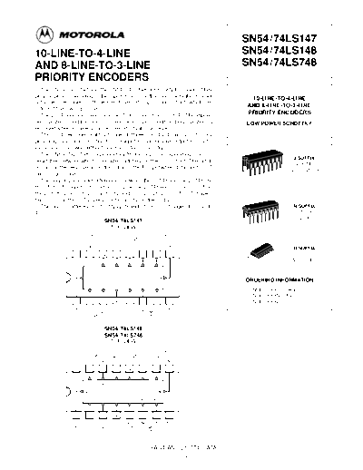 datasheets 74ls147  . Electronic Components Datasheets Various datasheets 74ls147.pdf