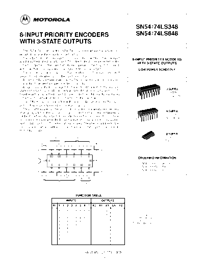 datasheets 74ls348  . Electronic Components Datasheets Various datasheets 74ls348.pdf