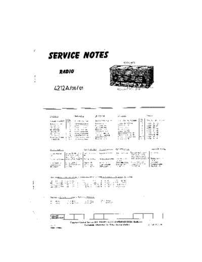 COSSOR Siera Aristona 4212A  . Rare and Ancient Equipment COSSOR CR4212A Siera Aristona_4212A.pdf