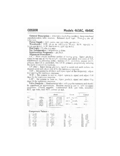 COSSOR 463AC  . Rare and Ancient Equipment COSSOR 463ACE 463AC.pdf