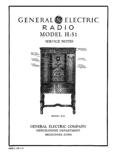 CANADIAN GENERAL ELECTRIC geh51data  . Rare and Ancient Equipment CANADIAN GENERAL ELECTRIC H-51 geh51data.pdf