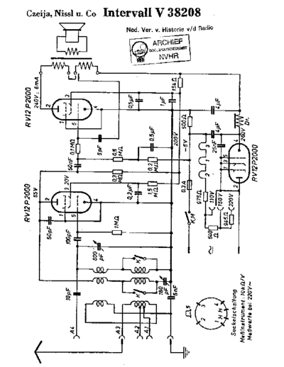 CZEIJA Czeija V38208  . Rare and Ancient Equipment CZEIJA V38208 Intervall Czeija_V38208.pdf