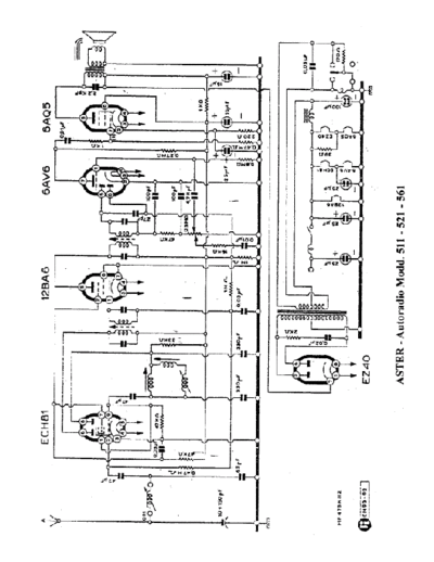 ASTER Aster Autoradio 511-521-561  . Rare and Ancient Equipment ASTER Audio Aster Autoradio 511-521-561.pdf