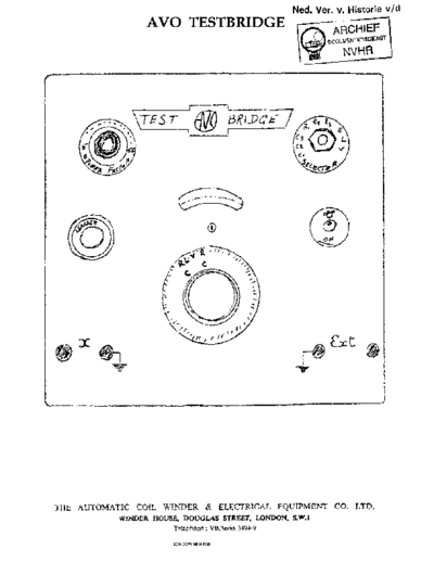 AVO AVO TestBridge  . Rare and Ancient Equipment AVO TestBridge AVO_TestBridge.pdf