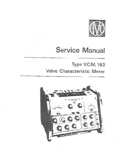 AVO VCM 163service  . Rare and Ancient Equipment AVO VCM163 VCM_163service.pdf