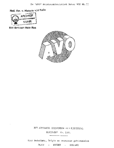 AVO VCMMkII usr  . Rare and Ancient Equipment AVO VCMMkII AVO_VCMMkII_usr.pdf