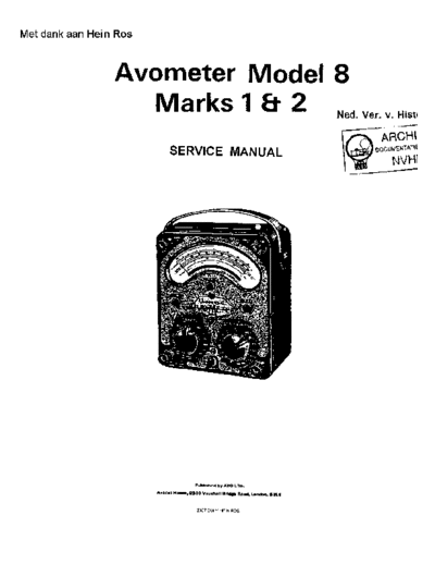 AVO AVO 8  . Rare and Ancient Equipment AVO avo 8 AVO_8.pdf