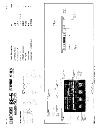 BOSS BE-5 SERVICE NOTES  . Rare and Ancient Equipment BOSS BE-5 BOSS_BE-5_SERVICE_NOTES.pdf