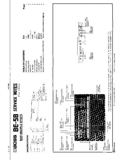 BOSS BOSS BE-5B SERVICE NOTES  . Rare and Ancient Equipment BOSS BE-5B BOSS_BE-5B_SERVICE_NOTES.pdf