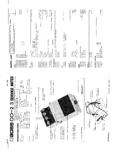 BOSS DD-2 DD-3 SERVICE NOTES  . Rare and Ancient Equipment BOSS DD-2DD-3 DD-2_DD-3_SERVICE_NOTES.pdf