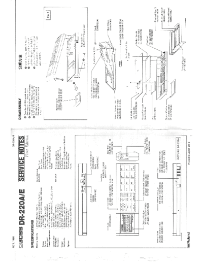 BOSS BOSS DR-220A-E SERVICE NOTES  . Rare and Ancient Equipment BOSS DR-220 BOSS_DR-220A-E_SERVICE_NOTES.pdf