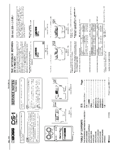 BOSS DS-1 SERVICE NOTES  . Rare and Ancient Equipment BOSS DS-1  DS-1A DS-1_SERVICE_NOTES.pdf