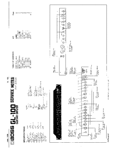 BOSS GL-100 SERVICE NOTES  . Rare and Ancient Equipment BOSS GL-100 GL-100_SERVICE_NOTES.pdf