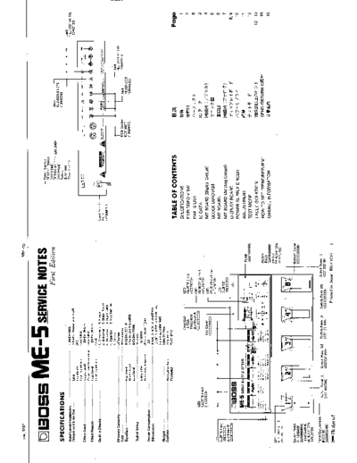 BOSS BOSS ME-5 SERVICE NOTES  . Rare and Ancient Equipment BOSS ME-5 BOSS_ME-5_SERVICE_NOTES.pdf