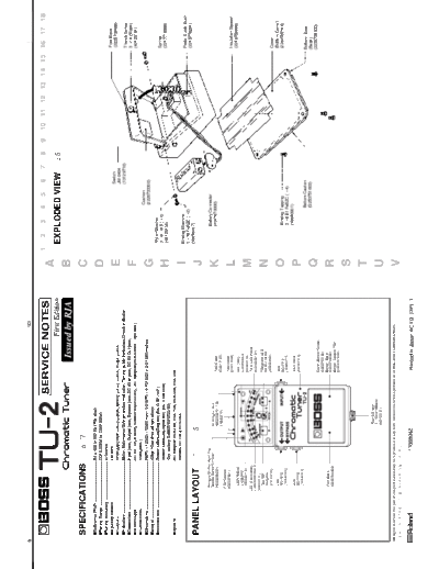 BOSS TU-2 SERVICE NOTES  . Rare and Ancient Equipment BOSS TU-2 TU-2_SERVICE_NOTES.pdf