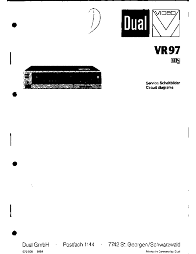 DUAL vr97 410  . Rare and Ancient Equipment DUAL Video dual_vr97_410.pdf