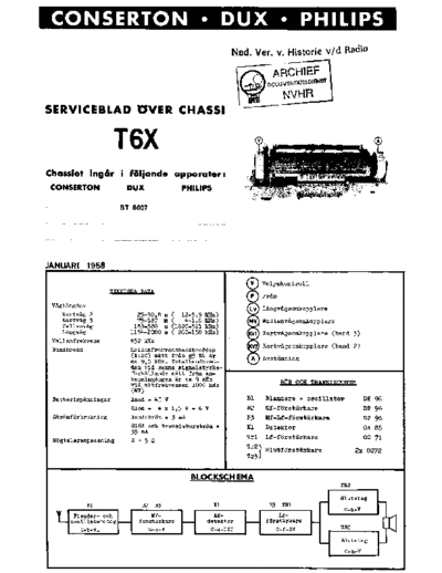 DUX (PHILIPS) Dux BT6007  . Rare and Ancient Equipment DUX (PHILIPS) BT6007 Dux_BT6007.pdf