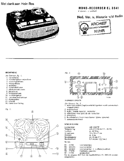 DUX (PHILIPS) Philips EL3541  . Rare and Ancient Equipment DUX (PHILIPS) SA6117A Philips_EL3541.pdf