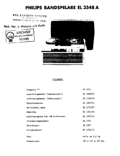 DUX (PHILIPS) Philips EL3548A  . Rare and Ancient Equipment DUX (PHILIPS) SA9120A Philips_EL3548A.pdf