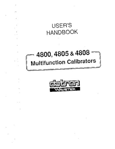 Datron WAV 4800 4805 4808 User  . Rare and Ancient Equipment Datron 4808 WAV_4800_4805_4808_User.pdf