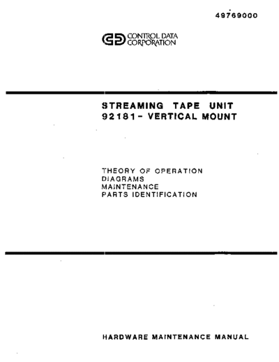 cdc 49769000C 92181 Maint Aug85  . Rare and Ancient Equipment cdc magtape 49769000C_92181_Maint_Aug85.pdf