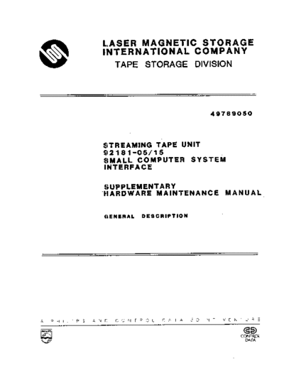 cdc 49769050D 92181 SCSI Sep88  . Rare and Ancient Equipment cdc magtape 49769050D_92181_SCSI_Sep88.pdf