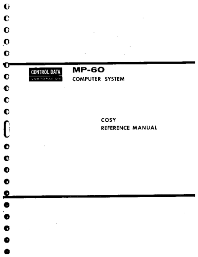 cdc 14062100A MP-60 COSY Feb75  . Rare and Ancient Equipment cdc mp-32 14062100A_MP-60_COSY_Feb75.pdf