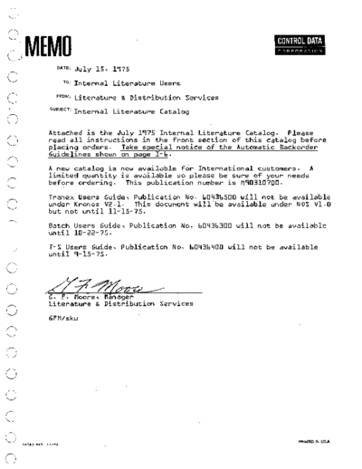 cdc M90310500 Internal Literature Catalog Jul75  . Rare and Ancient Equipment cdc catalog M90310500_Internal_Literature_Catalog_Jul75.pdf