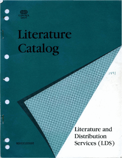 cdc M90310500 Literature Catalog 1991  . Rare and Ancient Equipment cdc catalog M90310500_Literature_Catalog_1991.pdf