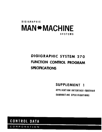 cdc 60146500 FORTRAN Subr Spec Jun65  . Rare and Ancient Equipment cdc graphics 60146500_FORTRAN_Subr_Spec_Jun65.pdf