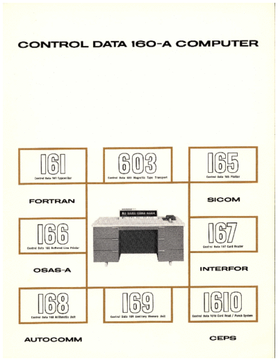 cdc 160-A Peripheral Brochure Nov62  . Rare and Ancient Equipment cdc 160 160-A_Peripheral_Brochure_Nov62.pdf