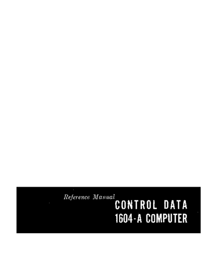 cdc 245A 1604A RefMan May63  . Rare and Ancient Equipment cdc 1604 245A_1604A_RefMan_May63.pdf