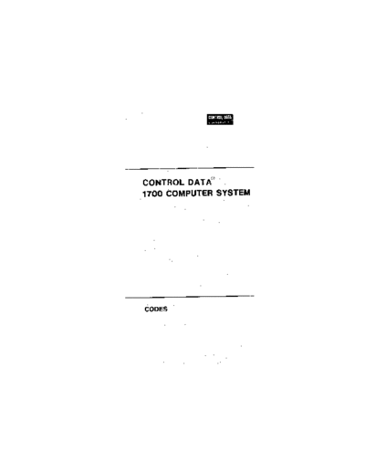 cdc 60163500G 1700 Codes May73  . Rare and Ancient Equipment cdc 1700 60163500G_1700_Codes_May73.pdf