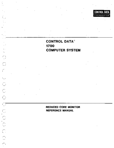 cdc 60260600A Reduced Core Monitor Oct71  . Rare and Ancient Equipment cdc 1700 60260600A_Reduced_Core_Monitor_Oct71.pdf