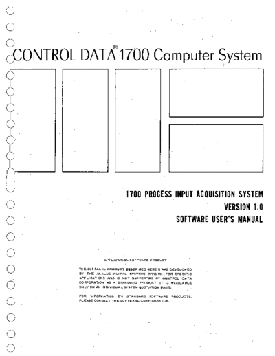 cdc 84911100 Process Input Acquisition System Apr68  . Rare and Ancient Equipment cdc 1700 84911100_Process_Input_Acquisition_System_Apr68.pdf